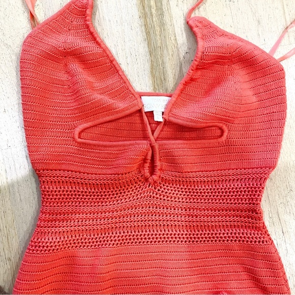 Torn by Ronny Kobo crochet knit cut out midi halter dress - Picture 7 of 11